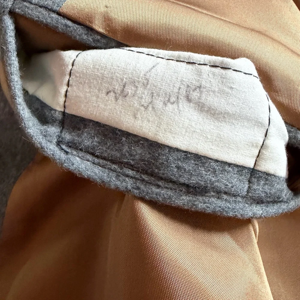 Vintage Wallachs Men's 100%‎ Camel Hair Gray Notch Lapel Wool Blazer
